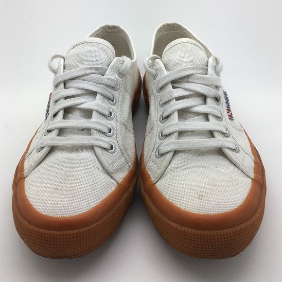 superga white gum sole